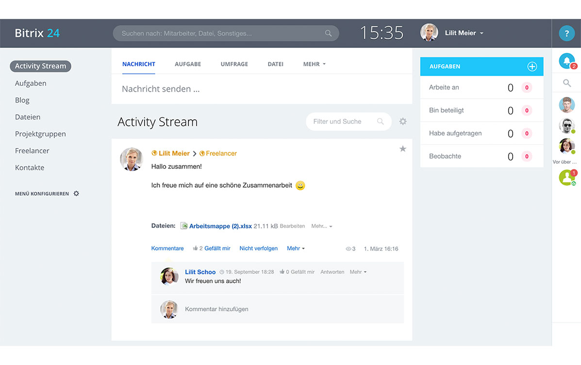 LINXYS Social Intranet HR Extranet Bitrix24